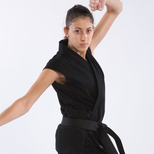 8 oz. Middleweight Brushed Cotton Sleeveless Traditional Jacket