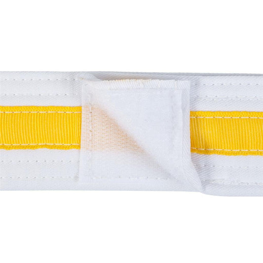 Adjustable Striped White Belt