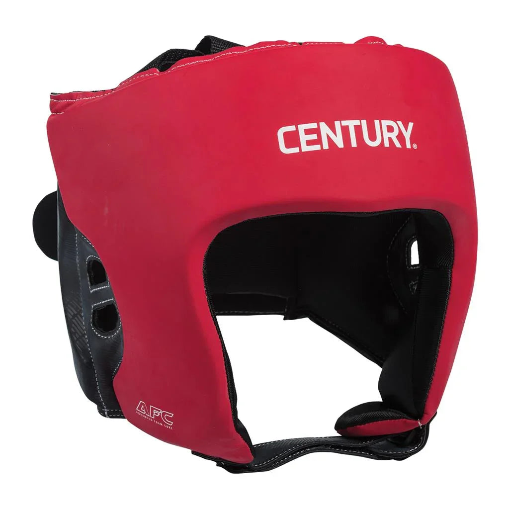 Brave Open Face Headgear - Red/Black