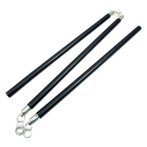 3 Sectional Staff Black Hardwood - Violent Art Shop