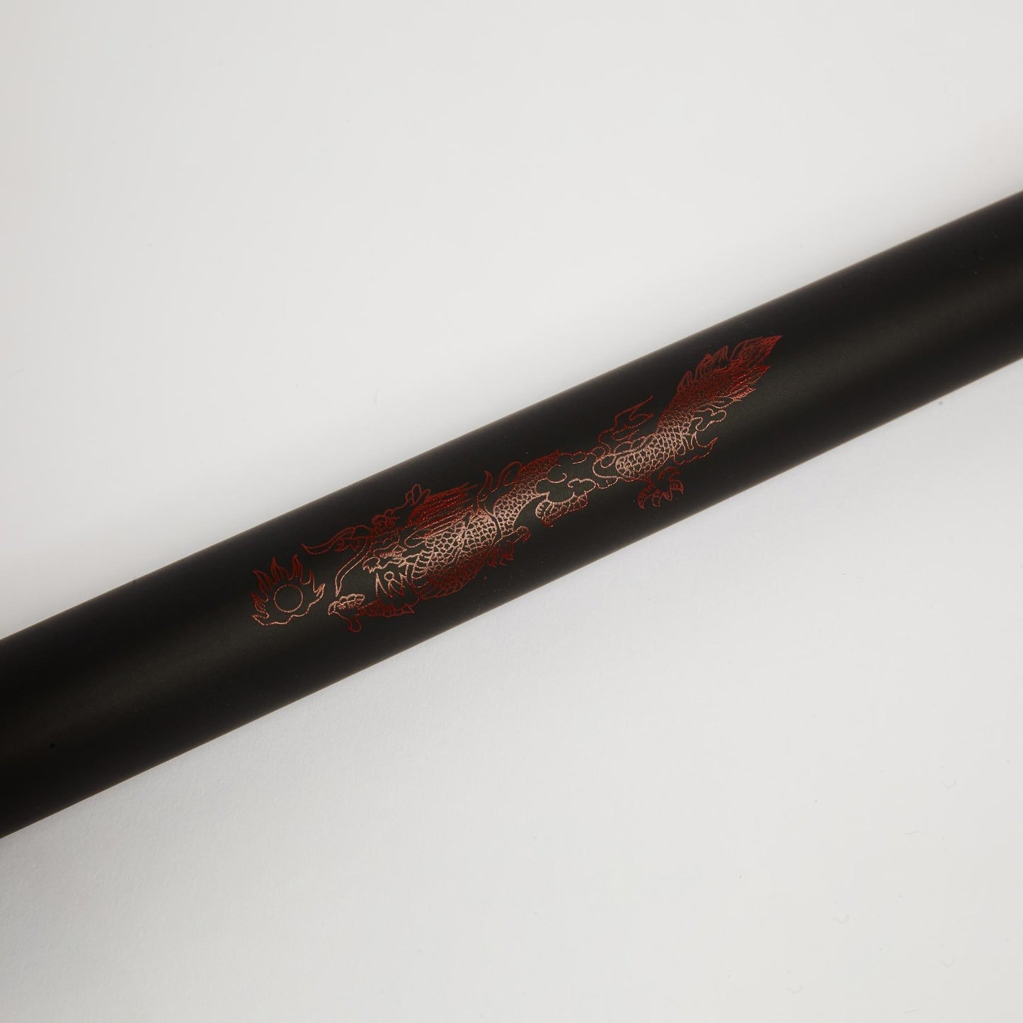 Foam Covered Bo Staff - Black w/ Red Dragon - Violent Art Shop