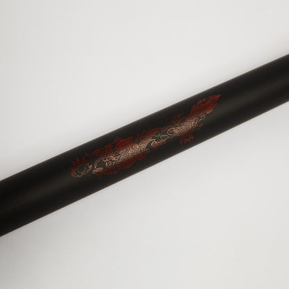 Foam Covered Bo Staff - Black w/ Red Dragon - Violent Art Shop