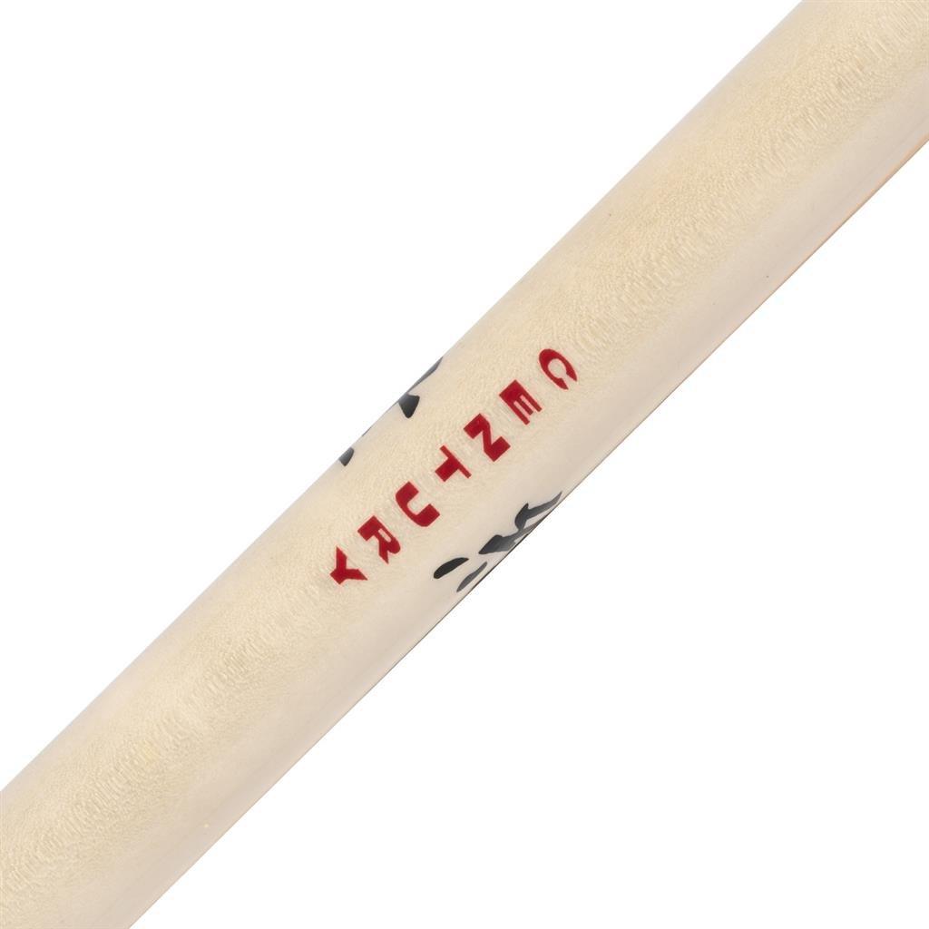Tapered White Wood Lotus Kanji Bo Staff - Violent Art Shop