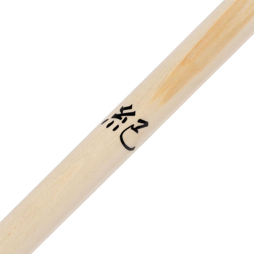 Tapered White Wood Lotus Kanji Bo Staff - Violent Art Shop